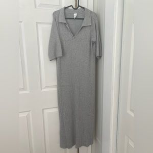 Gray Knit Style Fall Dress US 14
